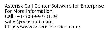 Asterisk Call Center Software for Enterprise