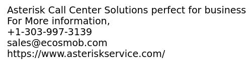 Asterisk Call Center Solutions perfect for business