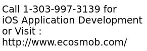 IOS Application Development Services