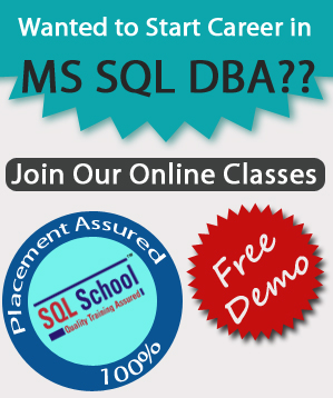 Real Time Online Training On SQL DBA @ SQL School