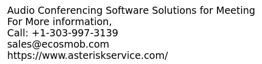 Audio Conferencing Software Solutions for Meeting