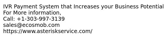 IVR Payment System that Increases your Business Potential