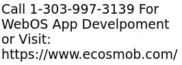 LG WebOS Apps Development
