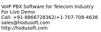 VoIP PBX Software for Telecom Industry