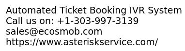Automated Ticket Booking IVR System