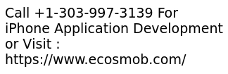Iphone application development