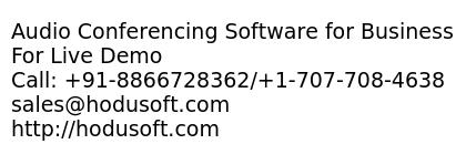 Audio Conferencing Software for Business benifits