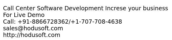 Call Center Software Development Increse your business