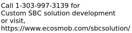 Custom SBC solution development services 