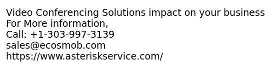 Video Conferencing Solutions now in USA | Arlington