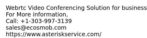 Webrtc Video Conferencing Solution for business