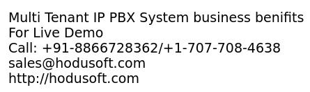 Multi Tenant IP PBX System business benifits