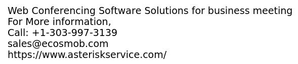 Web Conferencing Software Solutions for business meeting