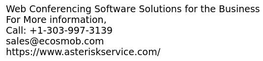 Web Conferencing Software Solutions in Texas,USA