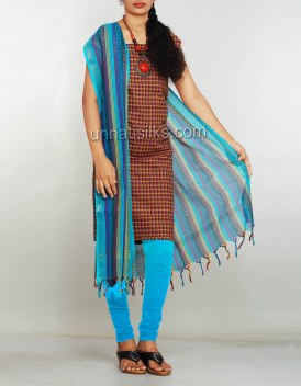 Online shopping for unstitched pure handloom pochampally cotton salwar kameez by unnatisilks