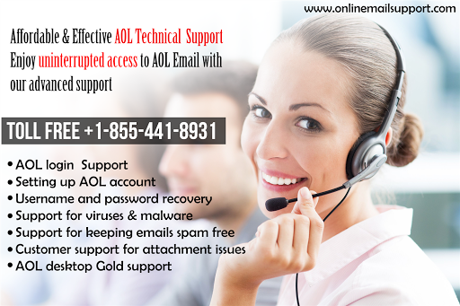 AOL Email Support Number, +1-855-441-8931