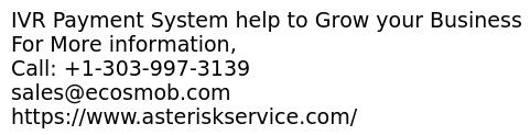 IVR Payment System help to Grow your Business