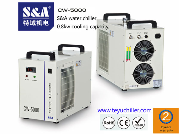 S&A compact laser chiller for visual orientation tour edge laser cutting machine