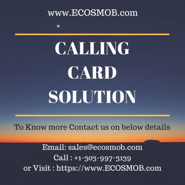 Industry Leading Calling Card Solution for Business Verticles