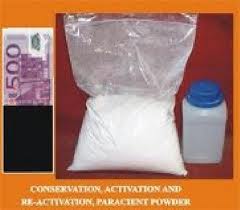 Ssd chemical solution for cleaning defaced currency