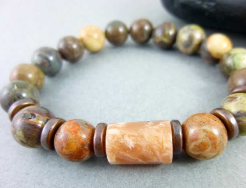 Oceanic Jasper Bracelet in Pear Shape