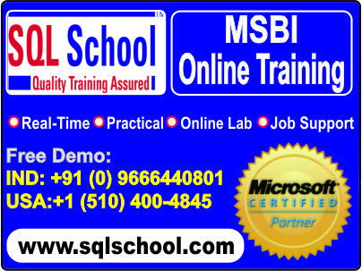 Best PROJECT ORIENTED Online REALTIME TRAINING ON Microsoft BI 2017 