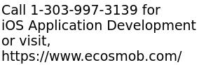 Professional iOS Application Development Services