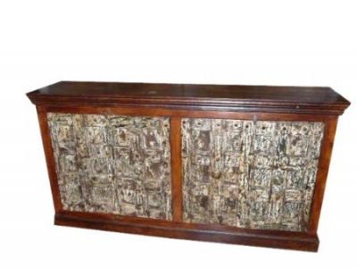 Antique Haveli Old Door Rustic Sideboard Buffet Furniture  $1,538.00