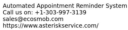 Automated Appointment Reminder System To Make Your Business Model More Engaging