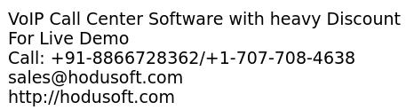 VoIP Call Center Software with heavy Discount