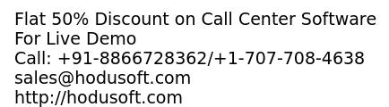 Flat 50 Percent Discount on Call Center Software