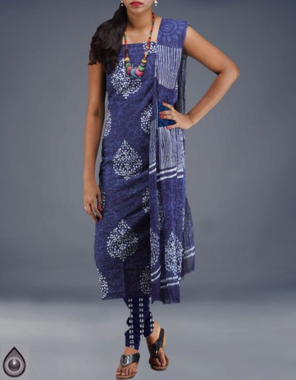 Online shopping for unstitched pure rajasthani soft cotton salwar kameez by unnatisilks