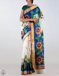 Online shopping for awesome pure kerala cotton sarees collection by unnatisilks