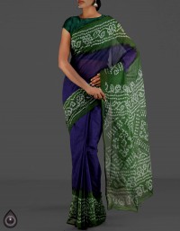 Online shopping for pure bandhani kota cotton plain sarees by unnatisilks