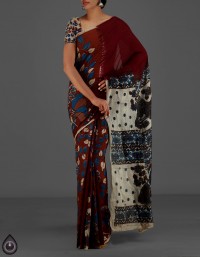 Online shopping for pure kalamkari soft malmal cotton sarees by unnatisilks