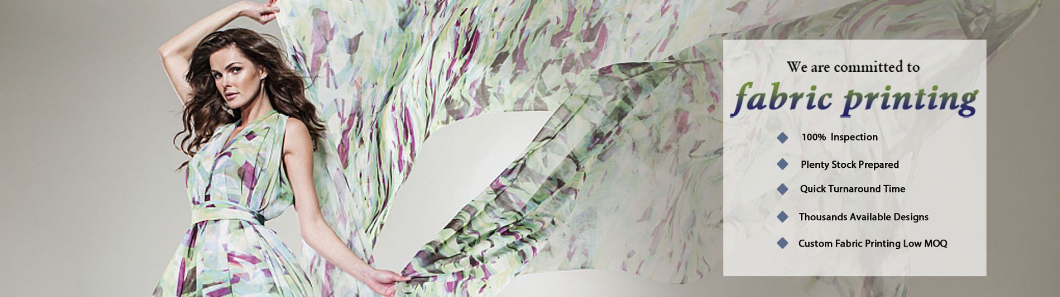 Custom digital printed fabric