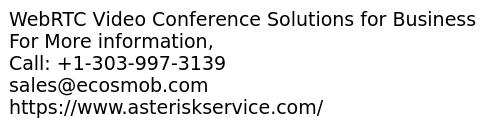 WebRTC Video Conference Solutions for Business