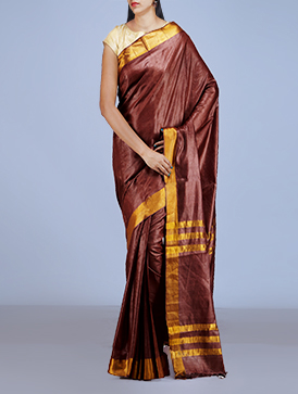 Online shopping for grand wedding tussar silk sarees by unnatisilks