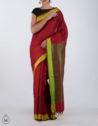 Online shopping for pure handloom linen sarees collection by unnatisilks