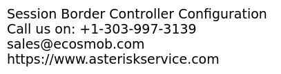 Session Border Controller Configuration