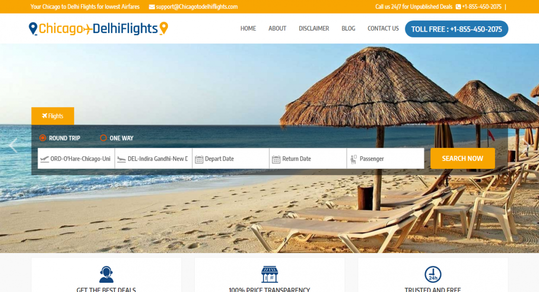Chicago to Delhi - Cheap Flights Chicago to Delhi | 45% Off Book Now