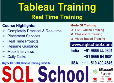 Tableau Best Classroom Training 