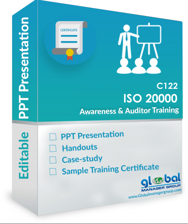 Get  ISO 20000:2011 Auditor training kit 