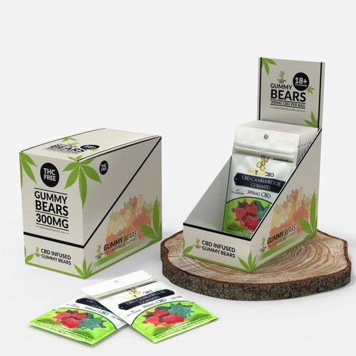 Custom CBD Gummies Packaging Boxes