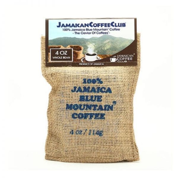4oz Whole Bean Blue Mountain Coffee | JamaicanCoffeeClub