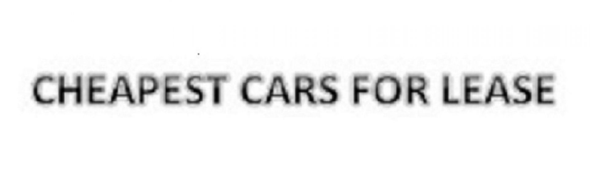 Cheapest Cars For Lease