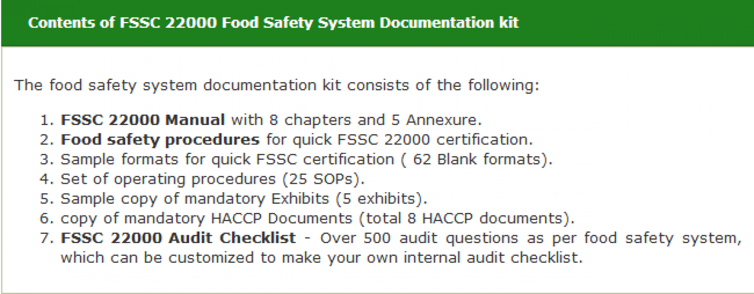 FSSC 22000 Certification consultancy