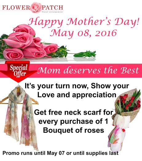 Free flower delivery plus exciting gifts and chocolates this Mother's day