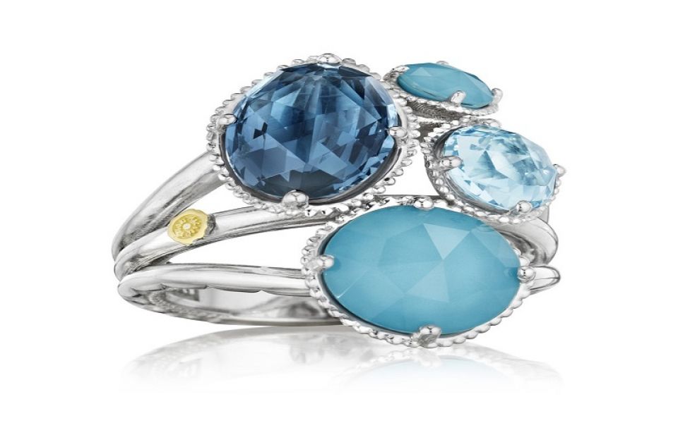 Shop Precious Cluster Ring Featuring Assorted Gemstones