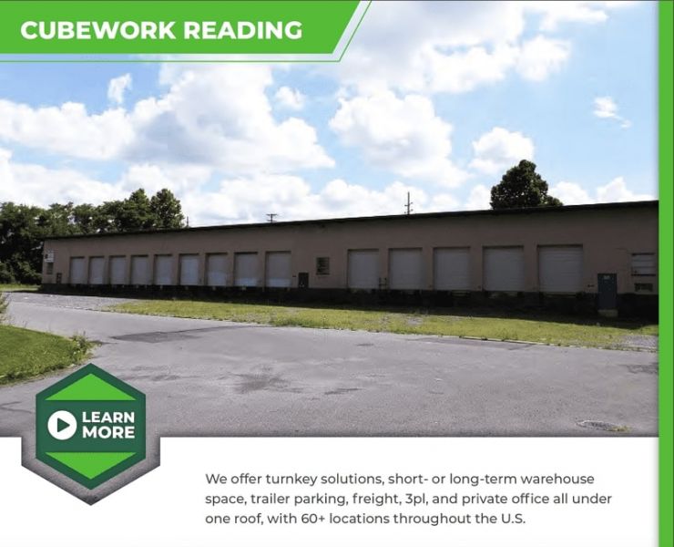 Flexible Warehouse Space Available at Reading, PA